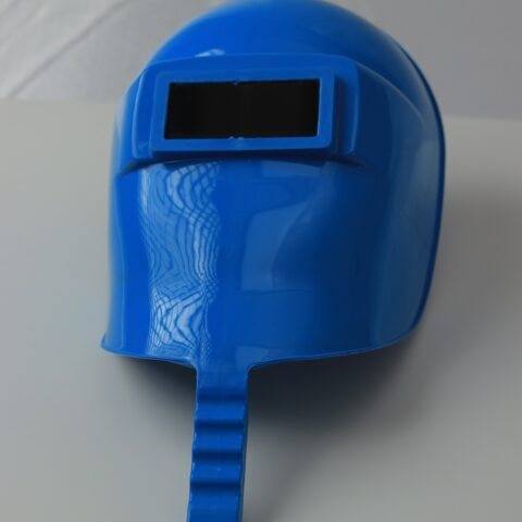 Welding Mask With Handle Blue Colour